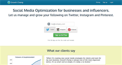 Desktop Screenshot of growthchamp.com